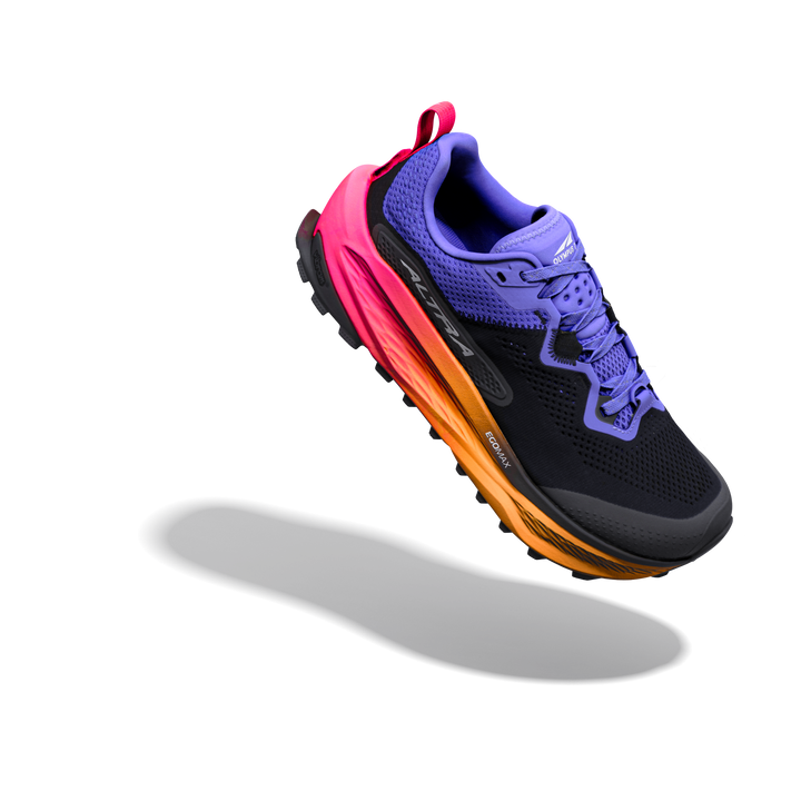 Altra Womens Olympus 7 - Black/White/Simply Purple - Trail - AW26