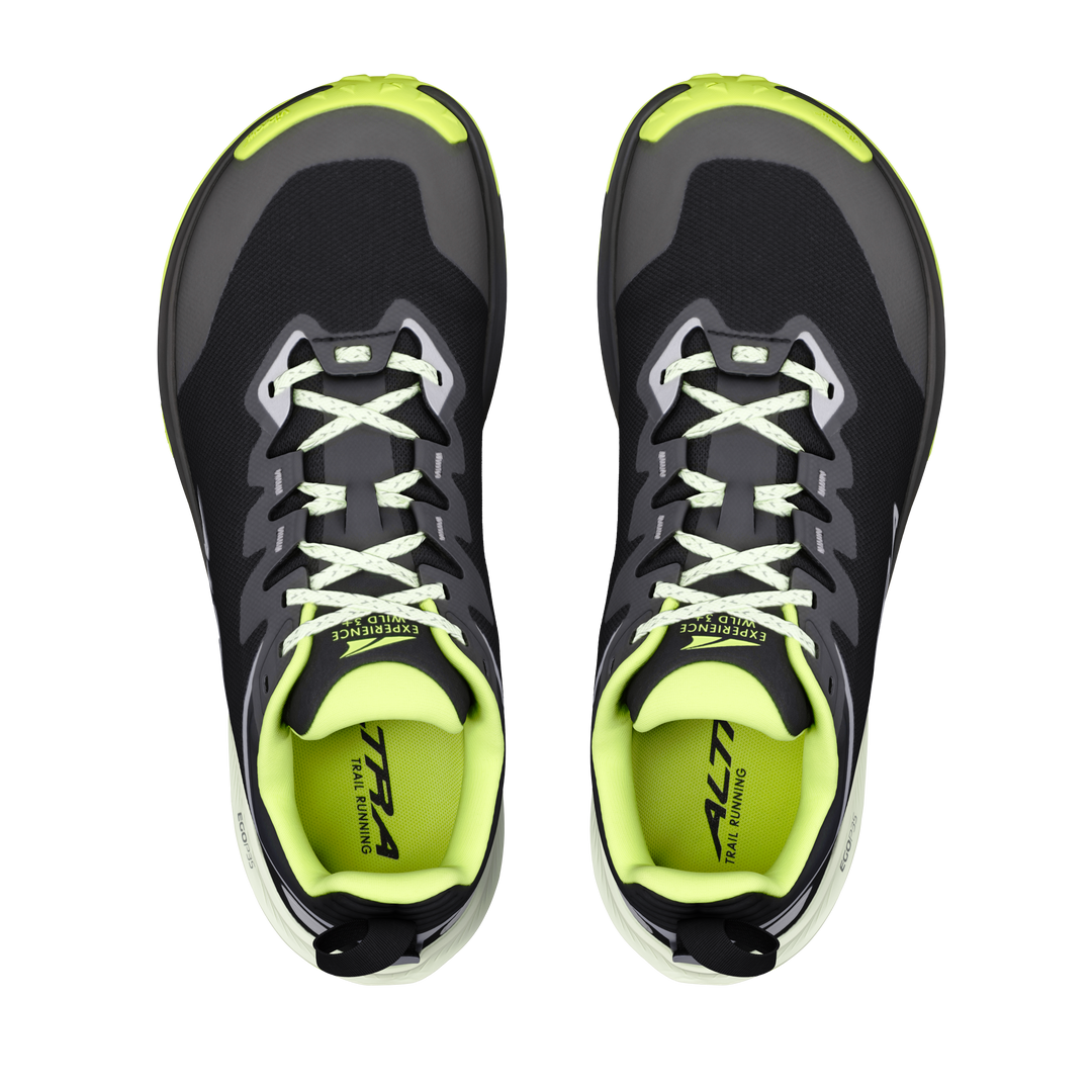 Altra Mens Experience Wild 3+ - Black/Silver/Acid Lime - Trail - AW26