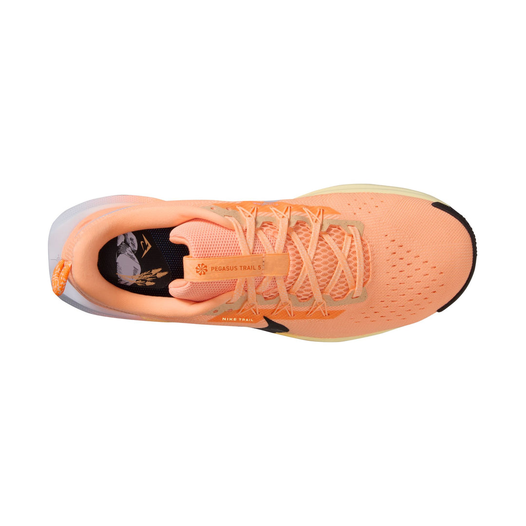 Nike Mens Pegasus Trail 5 - Orange Pulse/Black/Ghost/Alabaster - Trail - HO25