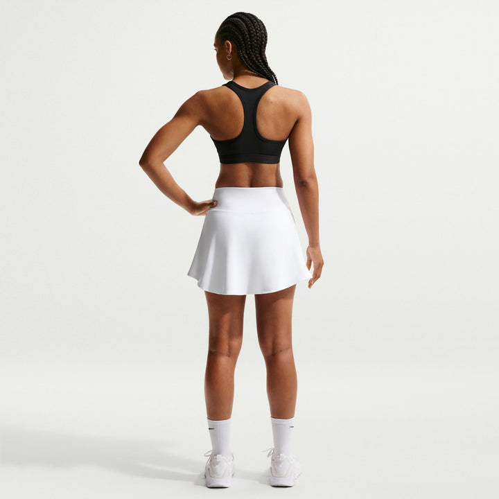 Nike Swoosh Womens Medium-Support Padded Sports Bra - Black/White - HO26