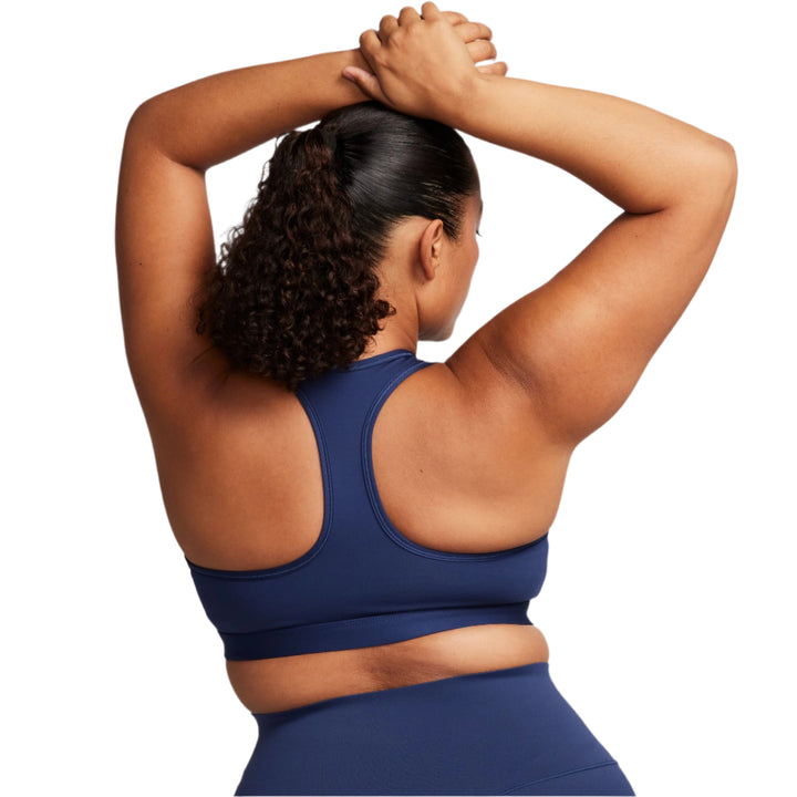 Nike Womens Medium Support Padded Sports Bra - Midnight Navy/White