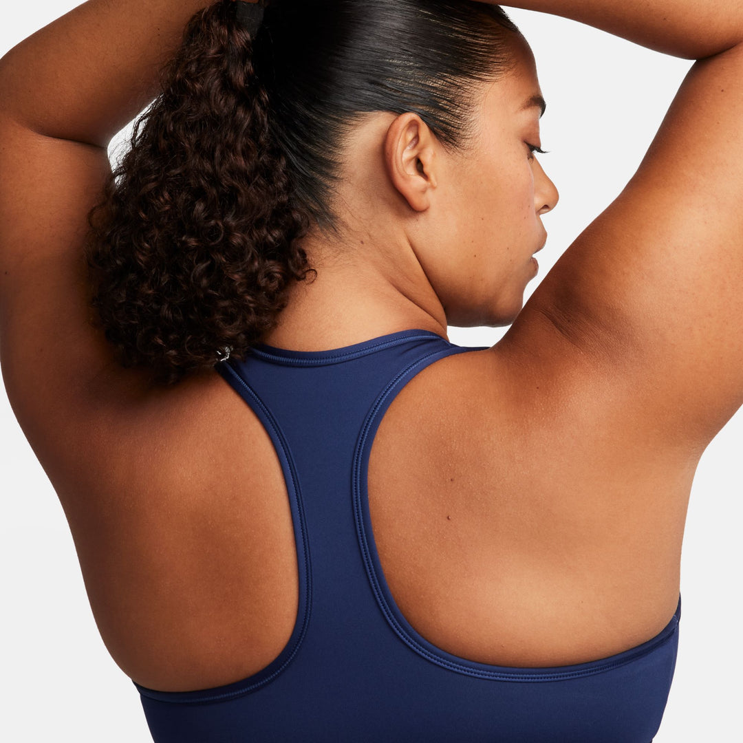 Nike Womens Medium Support Padded Sports Bra - Midnight Navy/White