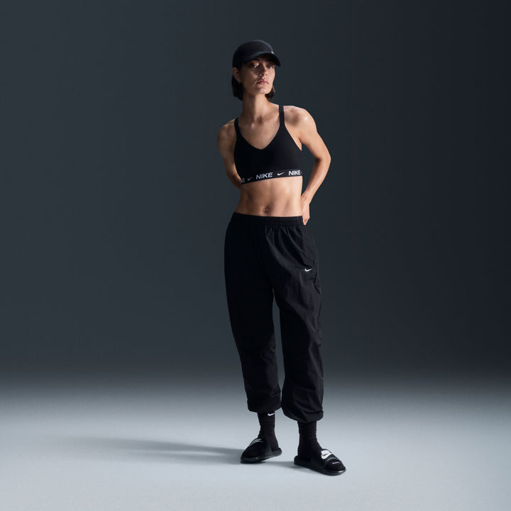 Nike Womens Indy Medium Support Padded Sports Bra - Black/White