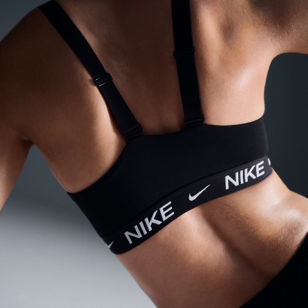 Nike Womens Indy Medium Support Padded Sports Bra - Black/White