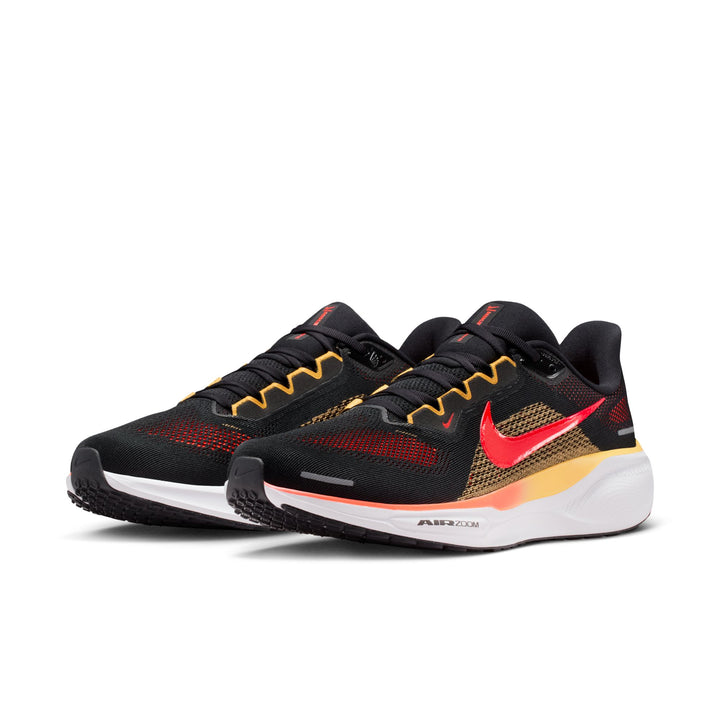 Nike Mens Pegasus 41 - Black/Bright Crimson/Topaz Gold - Neutral - SP26