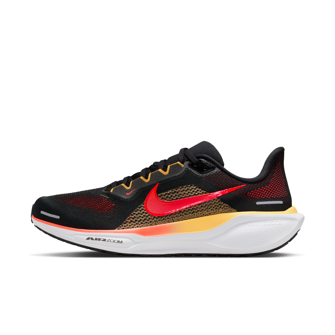 Nike Mens Pegasus 41 - Black/Bright Crimson/Topaz Gold - Neutral - SP26