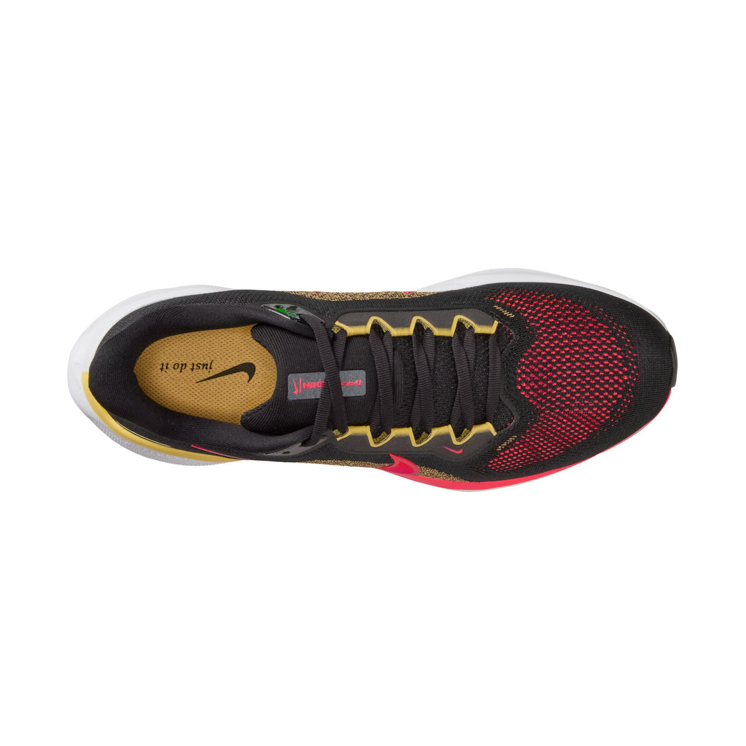 Nike Mens Pegasus 41 - Black/Bright Crimson/Topaz Gold - Neutral - SP26
