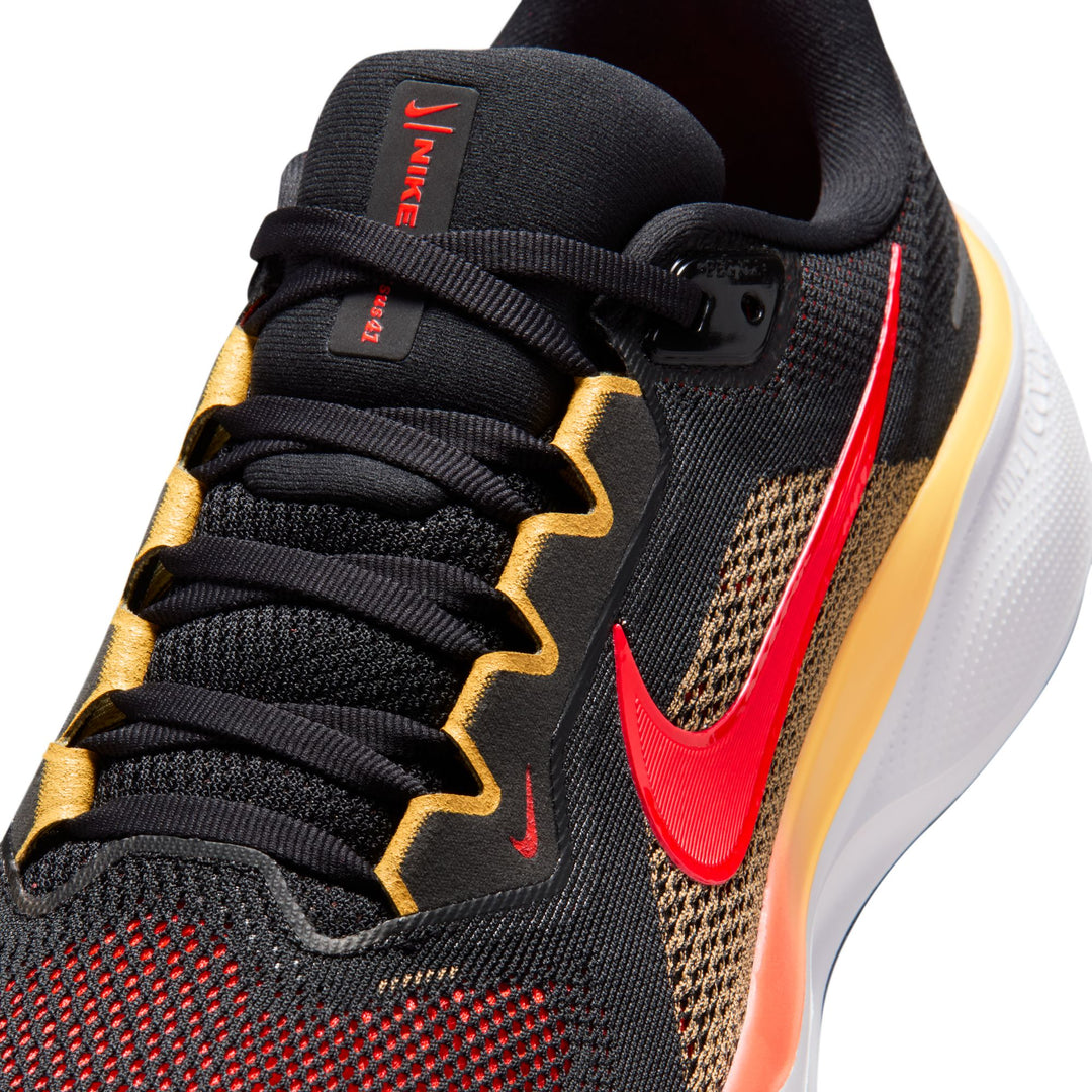 Nike Mens Pegasus 41 - Black/Bright Crimson/Topaz Gold - Neutral - SP26