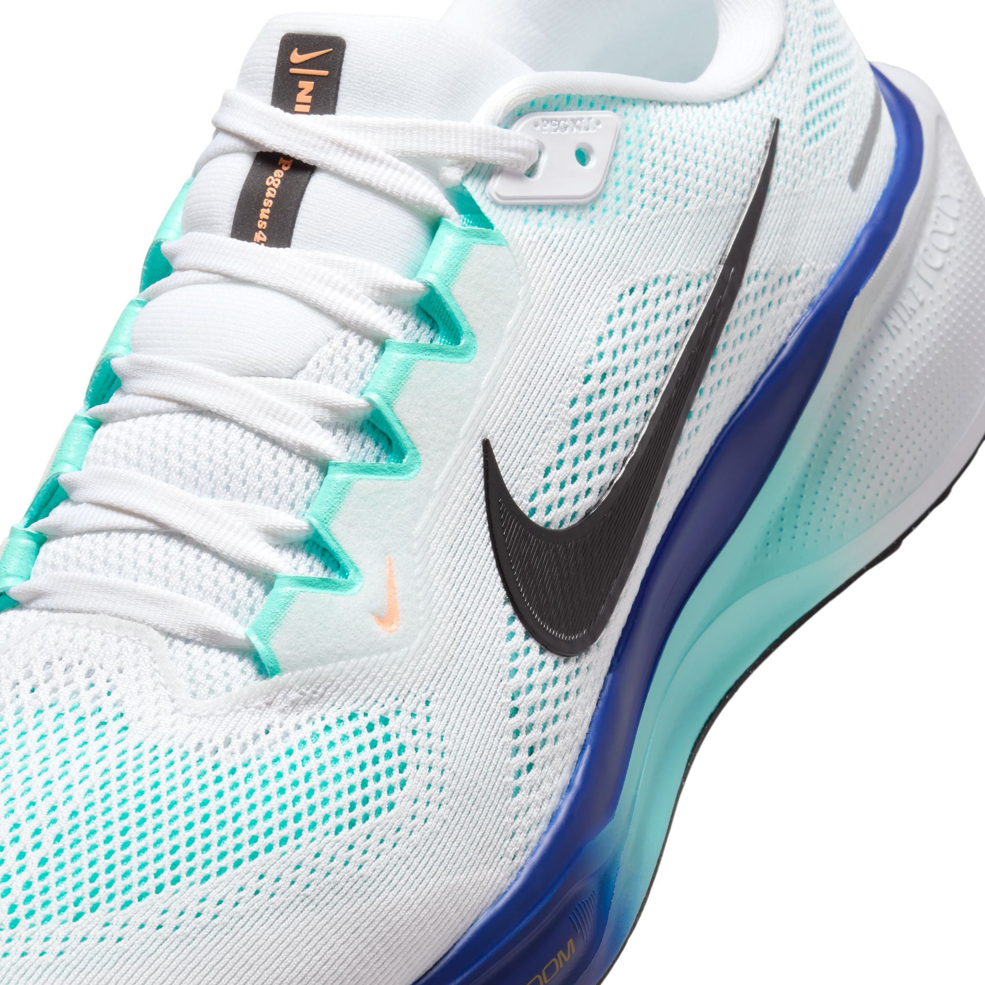 Nike Mens Pegasus 41 - White/Black/Hyper Turquoise/Concord | Run