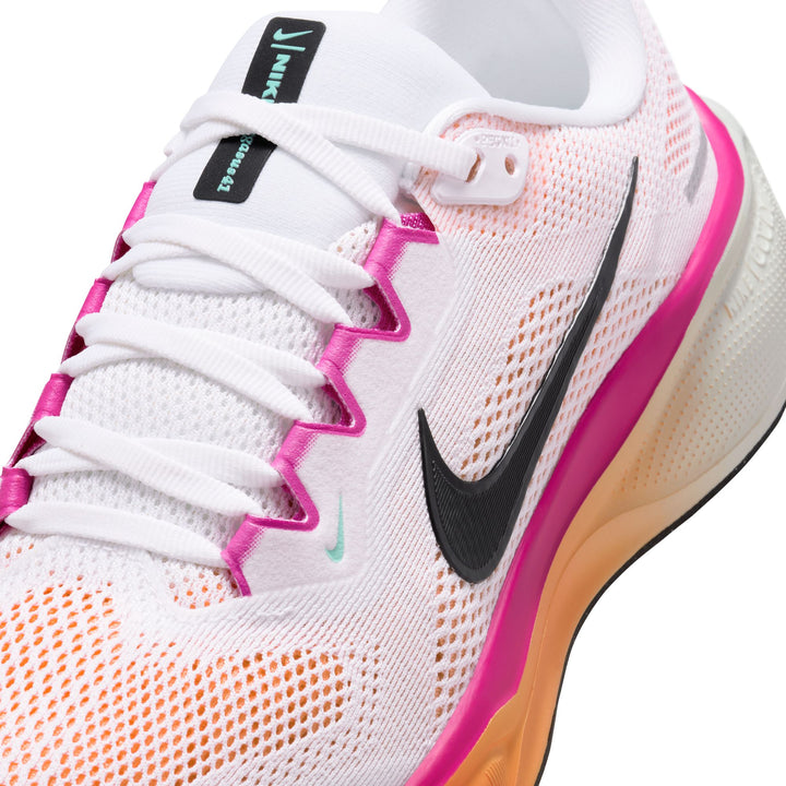 Nike Womens Pegasus 41 - White/Black/Fire Pink/Orange Pulse - Neutral - HO25