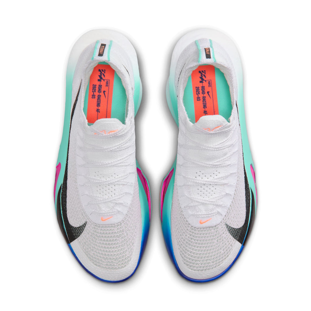Nike Mens Alphafly 3 - White/Black/Hyper Turquoise/Concord - Neutral - HO25