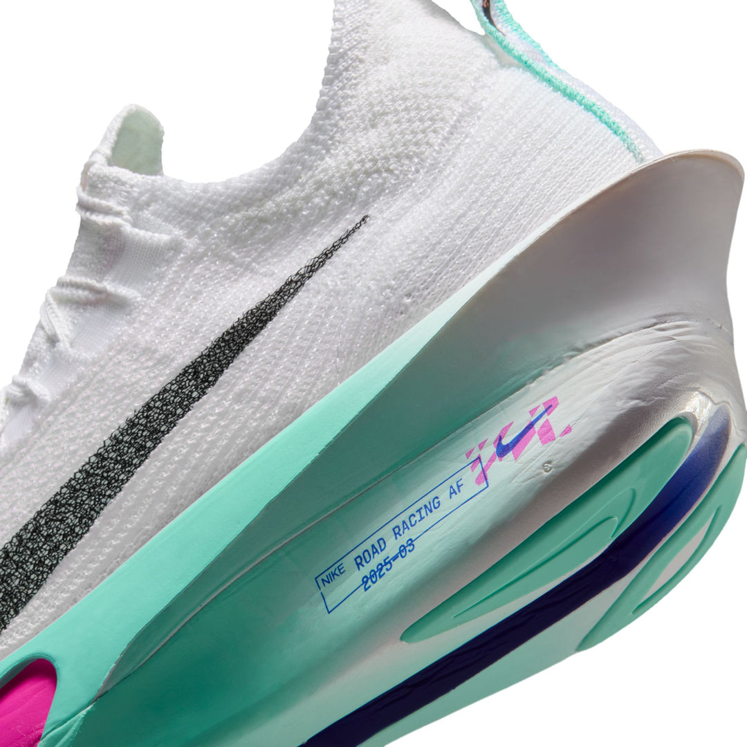 Nike Mens Alphafly 3 - White/Black/Hyper Turquoise/Concord - Neutral - HO25