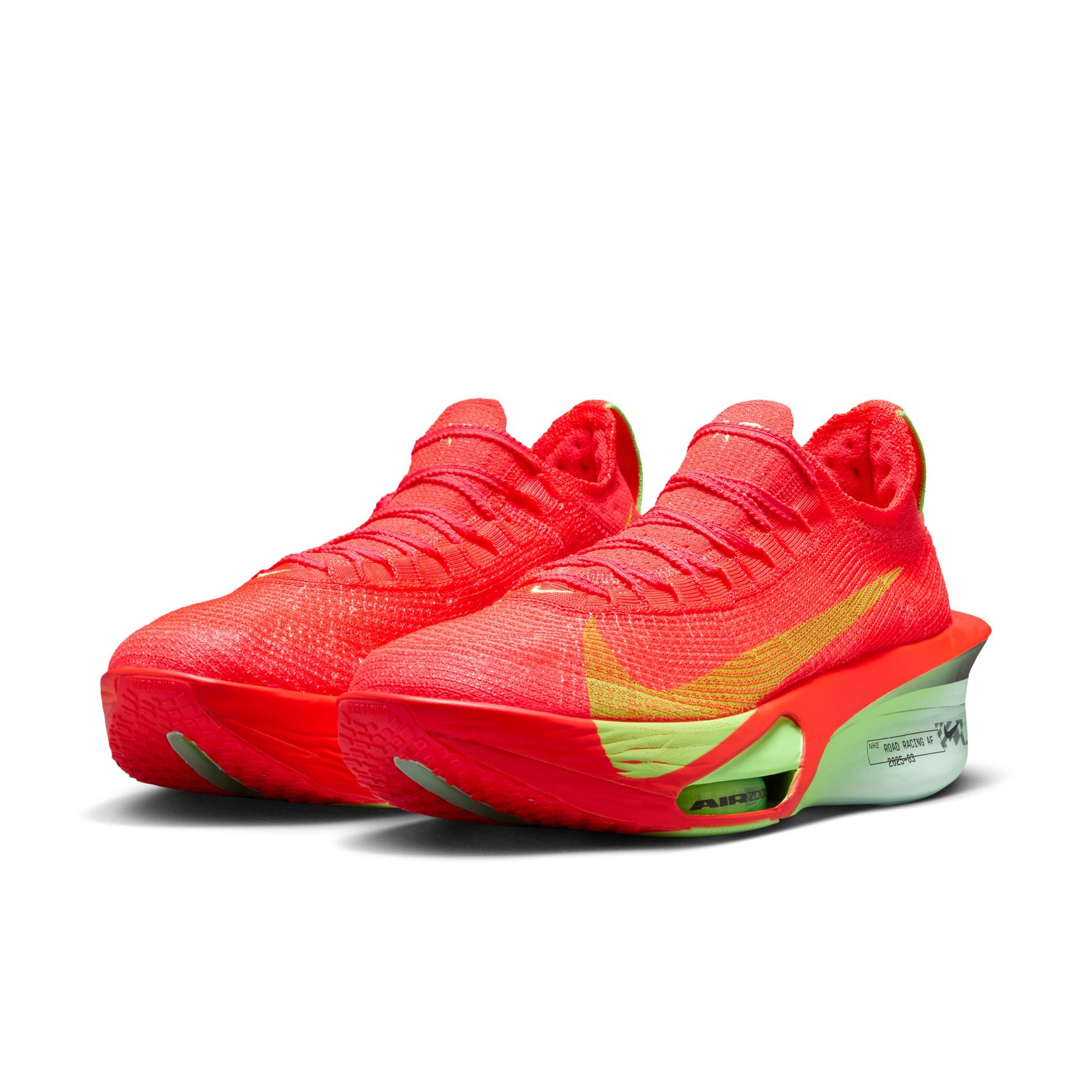 Nike Mens Alphafly 3 - Bright Crimson/Lime Blast/Mint Foam – Run