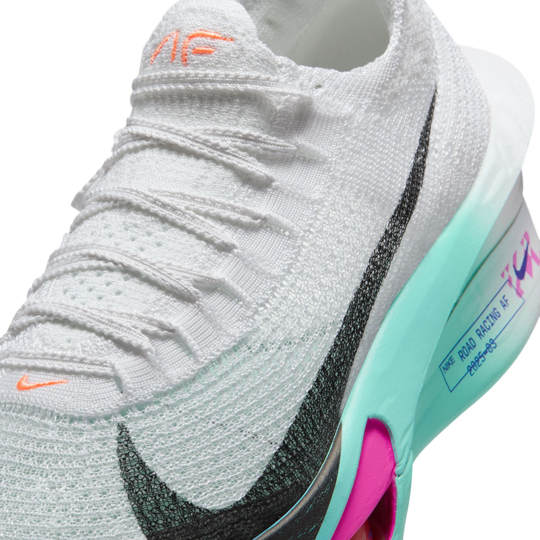Nike Womens Alphafly 3 - White/Black/Hyper Turquoise/Concord - HO25