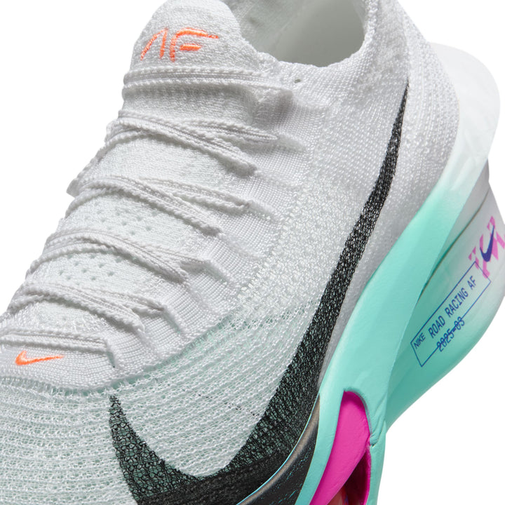 Nike Womens Alphafly 3 - White/Black/Hyper Turquoise/Concord - HO25