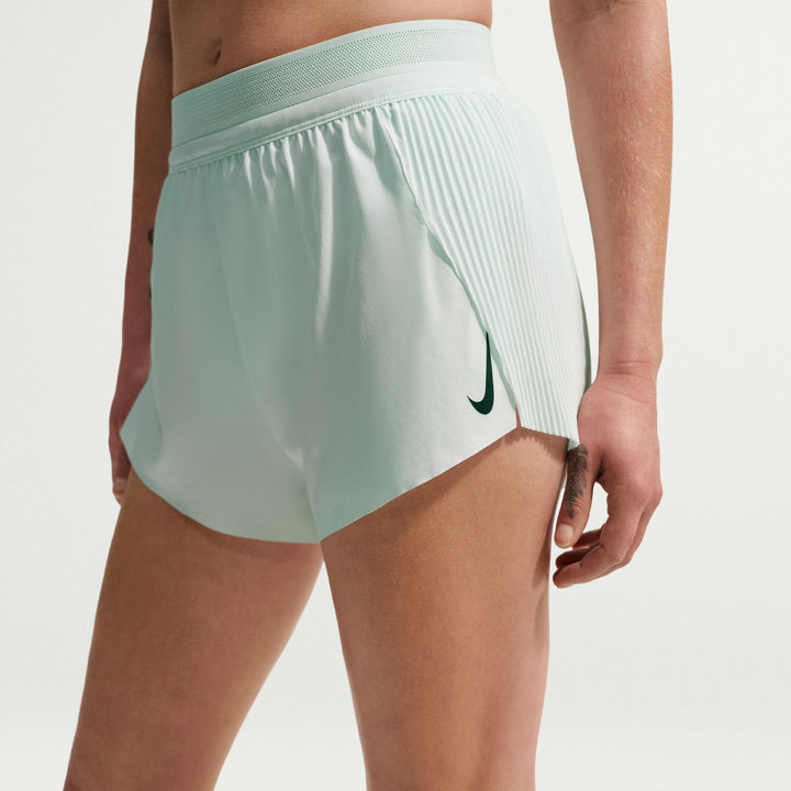 Nike AeroSwift Women's Dri-FIT ADV Mid-Rise 3" Shorts - Barely Green/Black - SU26