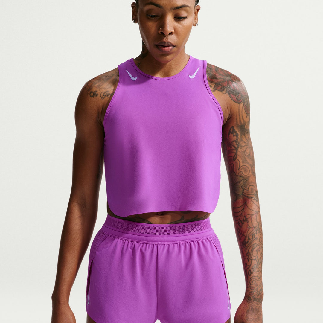 Nike AeroSwift Women's Dri-FIT ADV Mid-Rise 3" Brief Lined Running Shorts - Vivid Purple/Purple Pulse - HO26