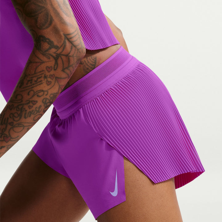 Nike AeroSwift Women's Dri-FIT ADV Mid-Rise 3" Brief Lined Running Shorts - Vivid Purple/Purple Pulse - HO26
