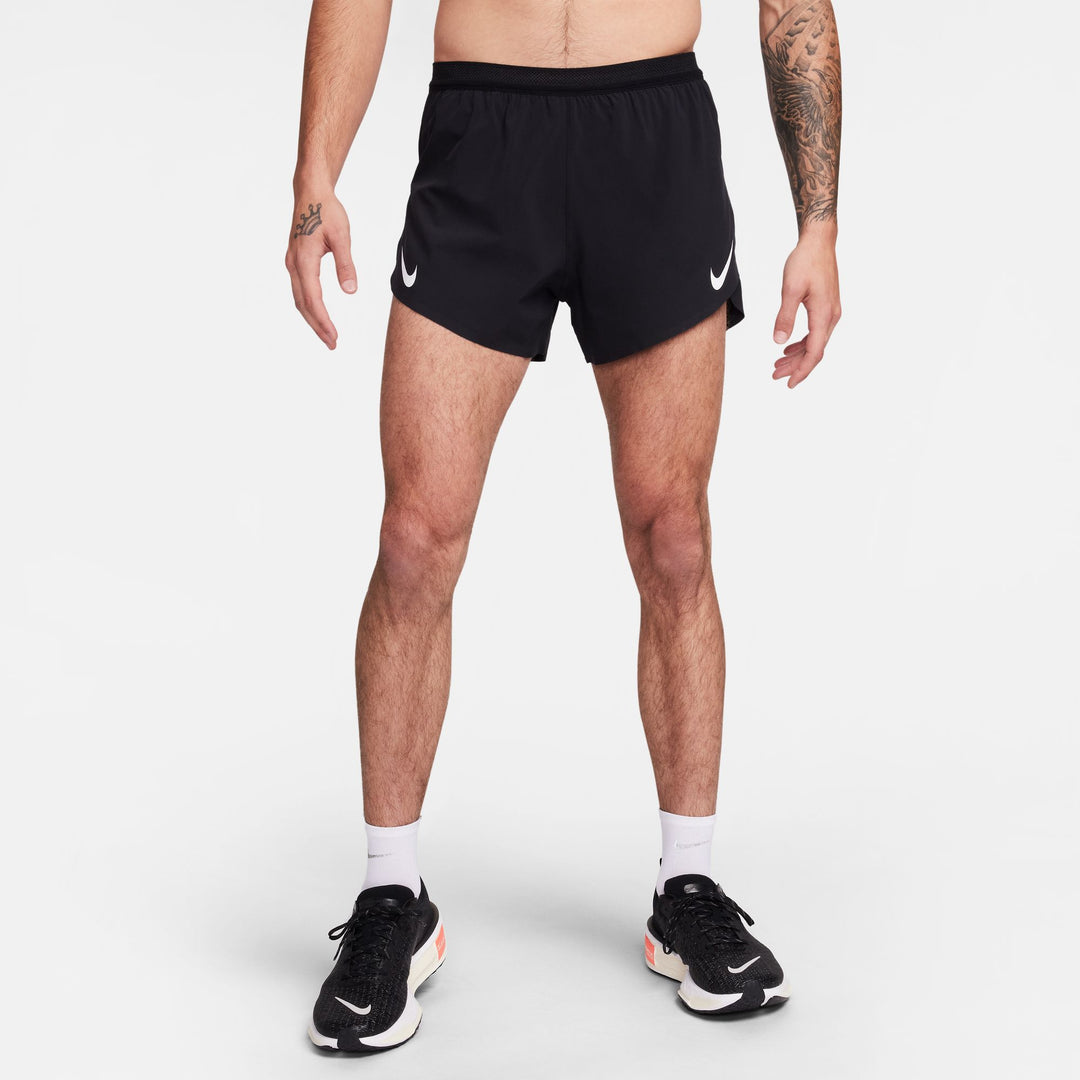 Nike Herren Dri-FIT ADV 4" Aeroswift Shorts mit Slip-Liner - Schwarz/Gipfelweiß