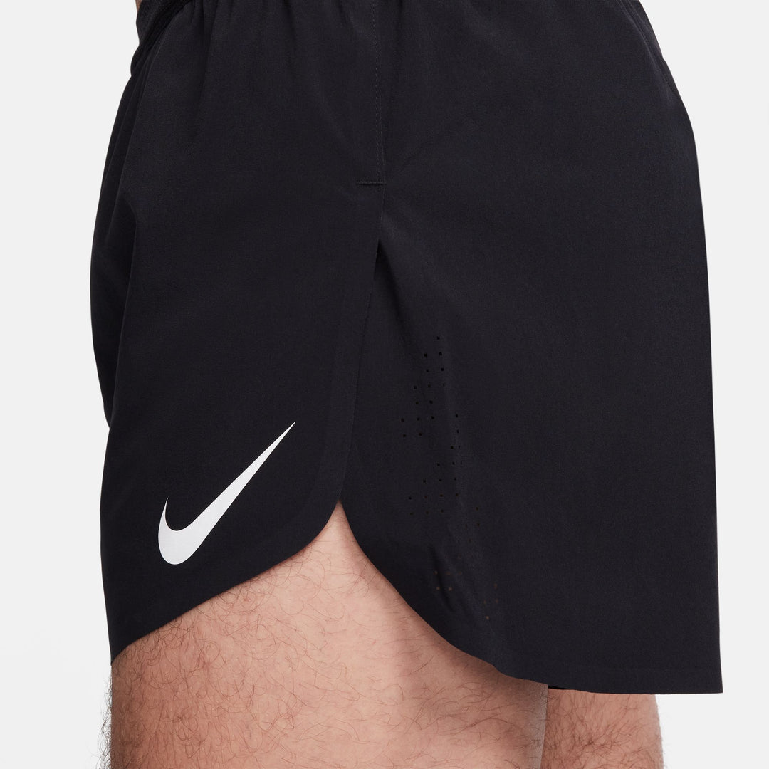Nike Herren Dri-FIT ADV 4" Aeroswift Shorts mit Slip-Liner - Schwarz/Gipfelweiß