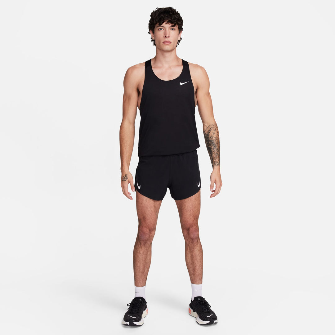 Nike Herren Dri-FIT ADV 4" Aeroswift Shorts mit Slip-Liner - Schwarz/Gipfelweiß