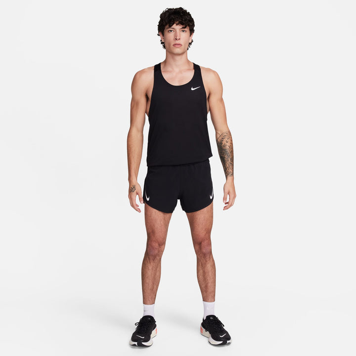 Nike Herren Dri-FIT ADV 4" Aeroswift Shorts mit Slip-Liner - Schwarz/Gipfelweiß