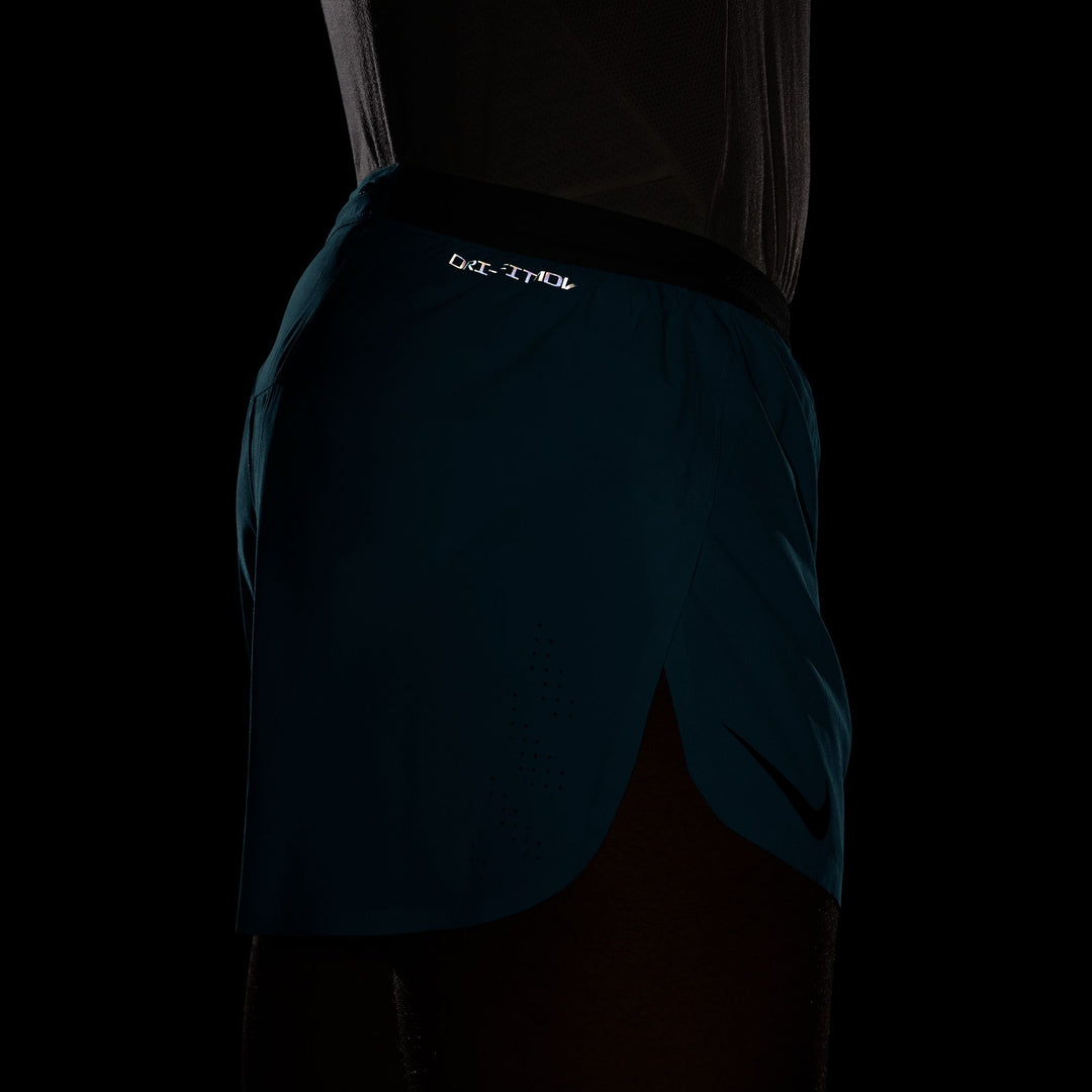Nike Mens Dri-FIT ADV 4" Brief-Lined Aeroswift Short - Light Current Blue/Black - SU26