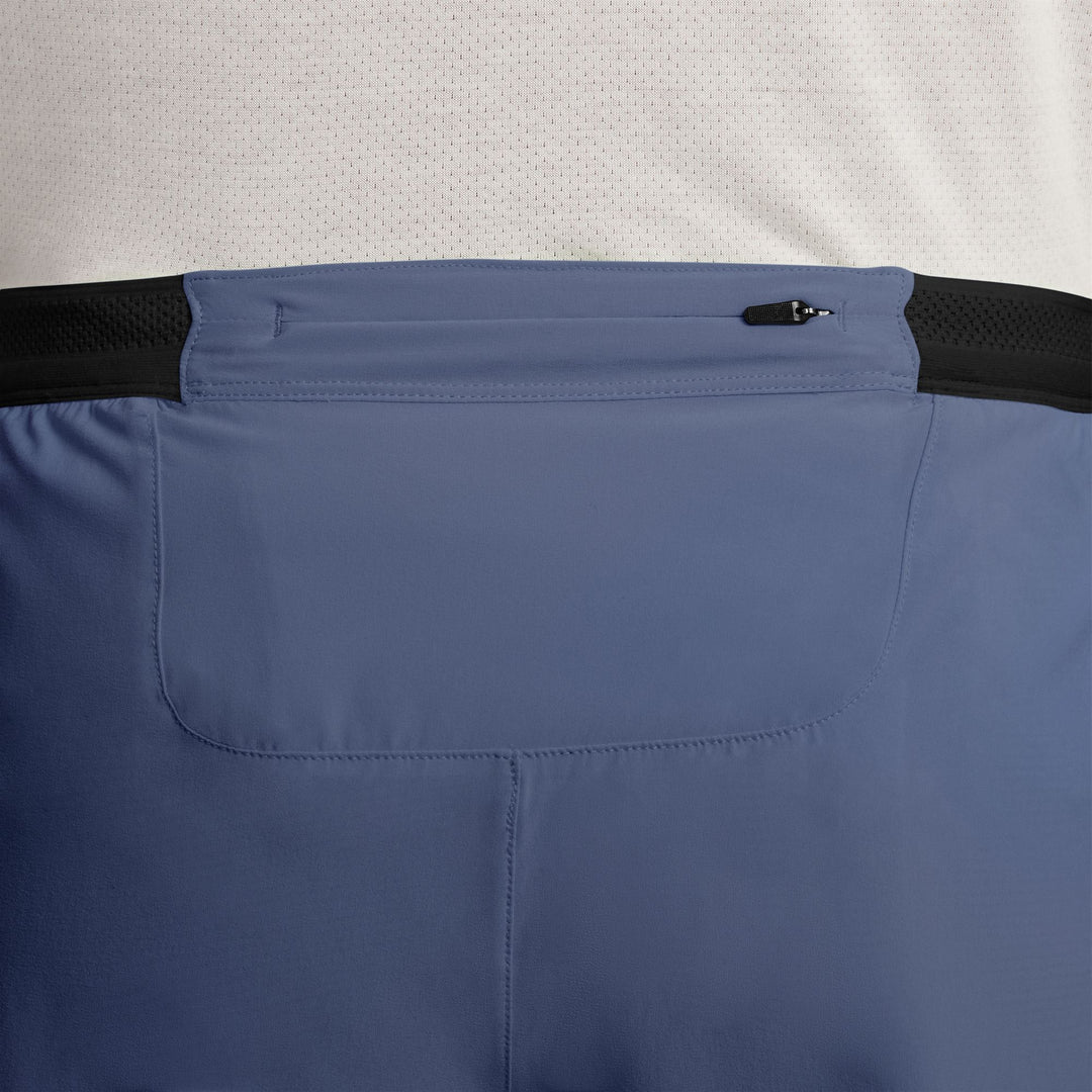 Short Aeroswift doublé Nike Dri-FIT ADV 4" pour hommes - Bleu diffus/Noir