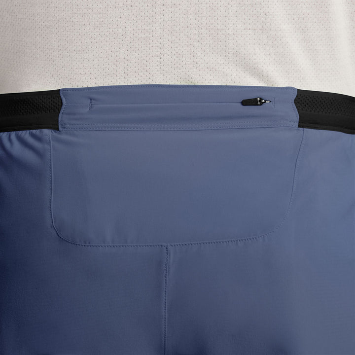 Short Aeroswift doublé Nike Dri-FIT ADV 4" pour hommes - Bleu diffus/Noir