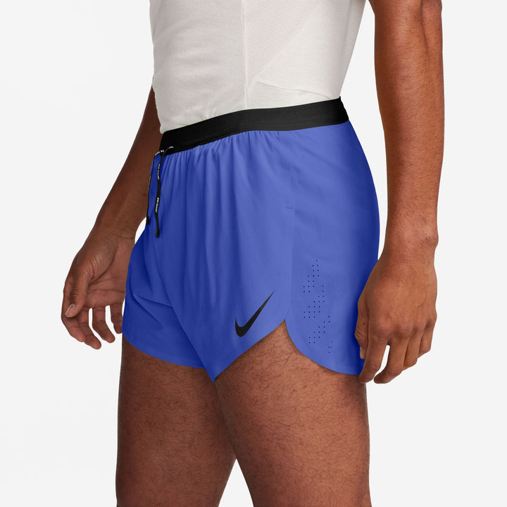 Nike Mens Dri-FIT ADV 4" Brief-Lined Aeroswift Short - Sapphire/Black