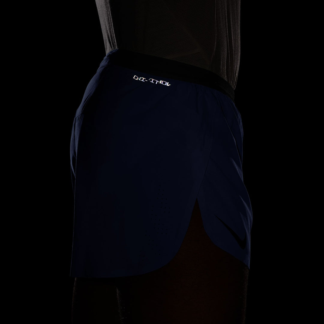 Nike Mens Dri-FIT ADV 4" Brief-Lined Aeroswift Short - Sapphire/Black