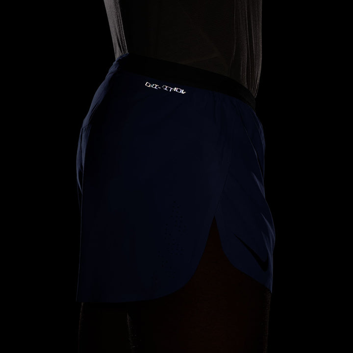 Nike Mens Dri-FIT ADV 4" Brief-Lined Aeroswift Short - Sapphire/Black