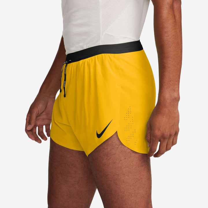 Nike Herren Dri-FIT ADV 4" Aeroswift Short mit Slip-Lined - Laserorange/Schwarz