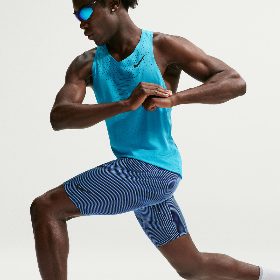 Nike Mens Dri-FIT ADV 1/2 Length AeroSwift Tights - Baltic Blue/Black/Old Royal/Black - SU26