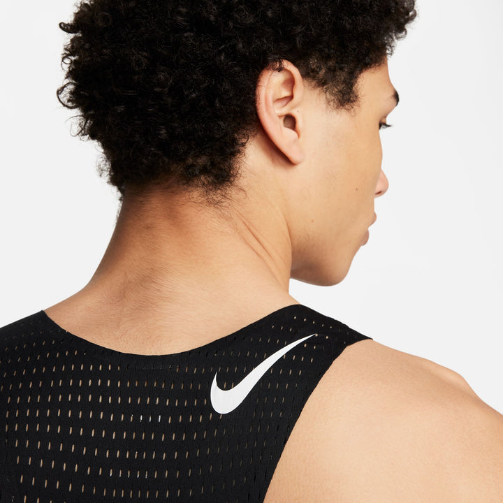 Nike Mens AeroSwift Dri-FIT ADV Running Singlet - Black/Summit White - HO25