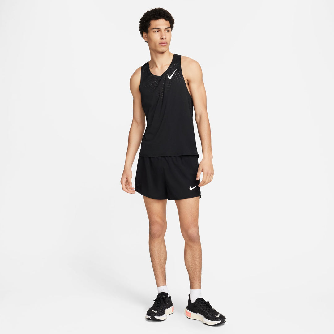 Nike Mens AeroSwift Dri-FIT ADV Running Singlet - Black/Summit White - HO25