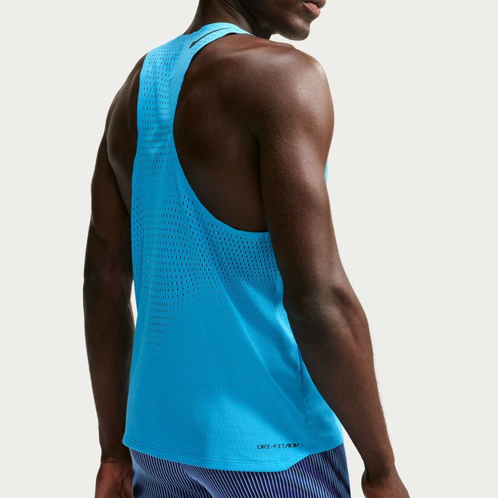 Nike Mens AeroSwift Dri-FIT ADV Running Singlet - Light Current Blue/Black - SU26