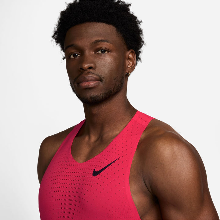 Nike Mens AeroSwift Dri-FIT ADV Running Singlet - Fusion Red/Black - SU26