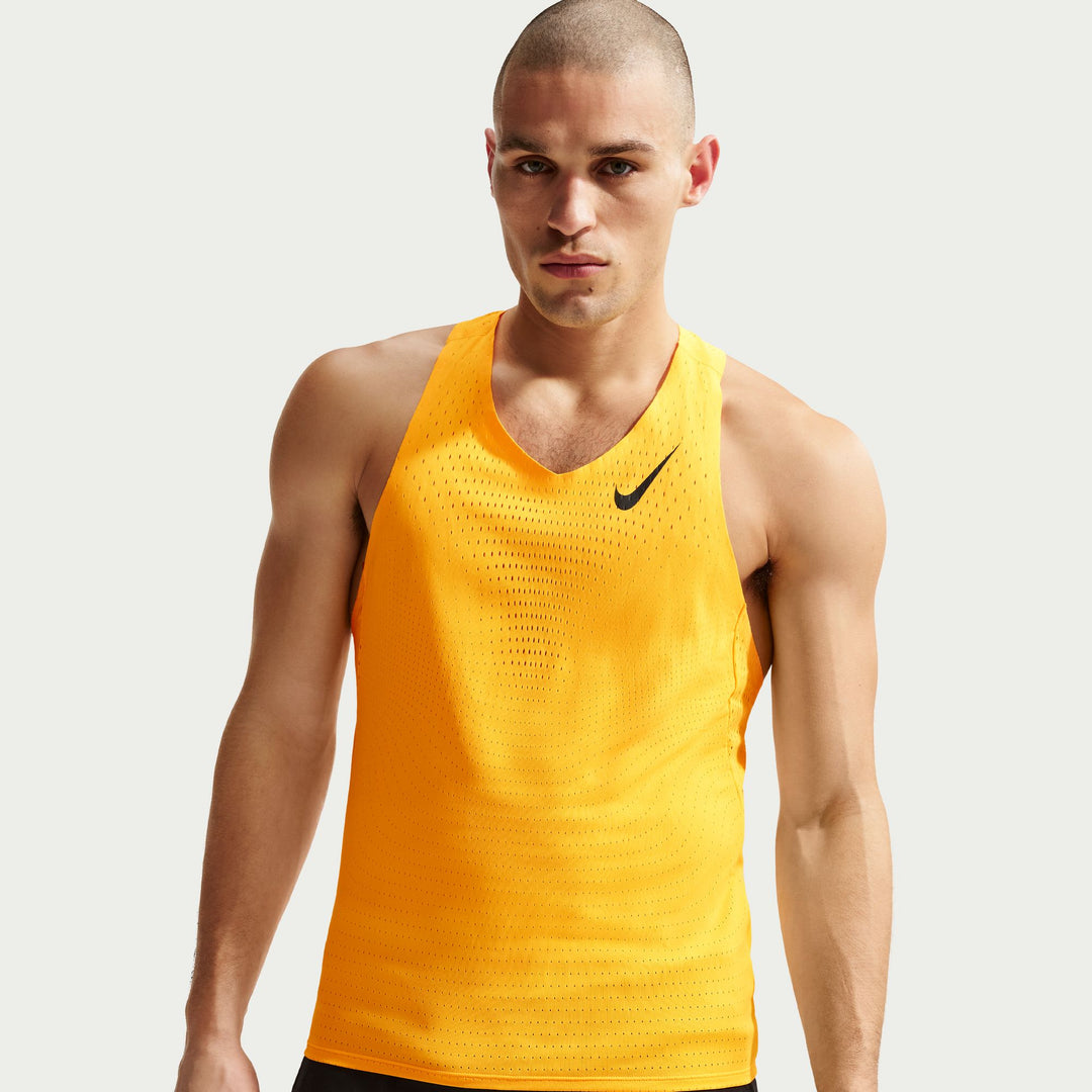 Nike Mens AeroSwift Dri-FIT ADV Running Singlet - Laser Orange/Black - SP26