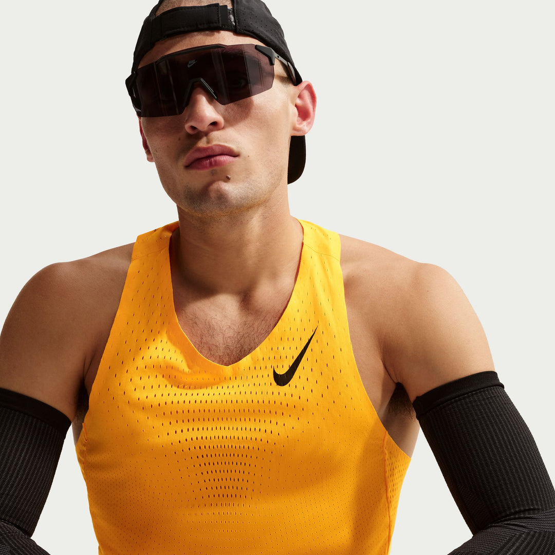 Nike Mens AeroSwift Dri-FIT ADV Running Singlet - Laser Orange/Black - SP26