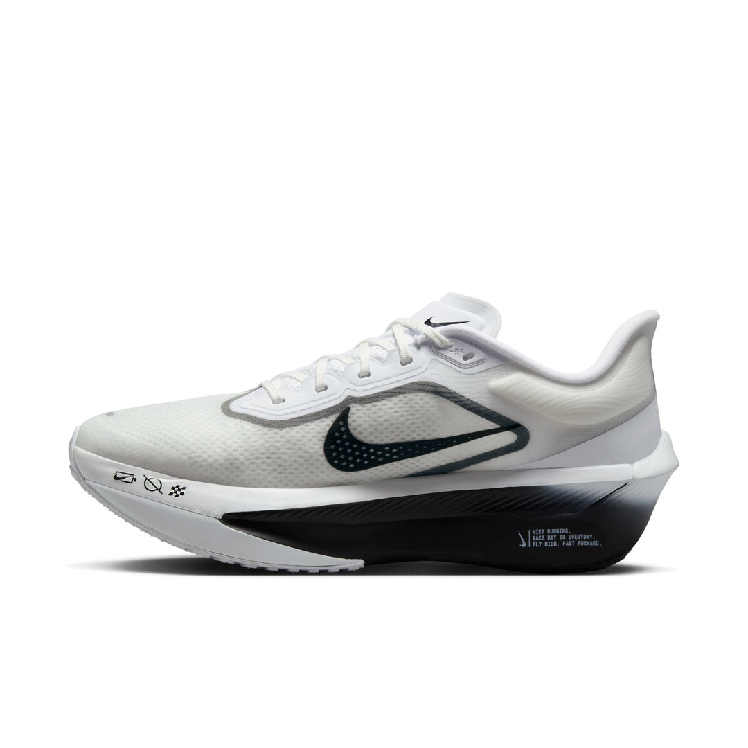 Nike Herren Zoom Fly 6 – Weiß/Schwarz/Rauchgrau/Metallisch Silber – Neutral