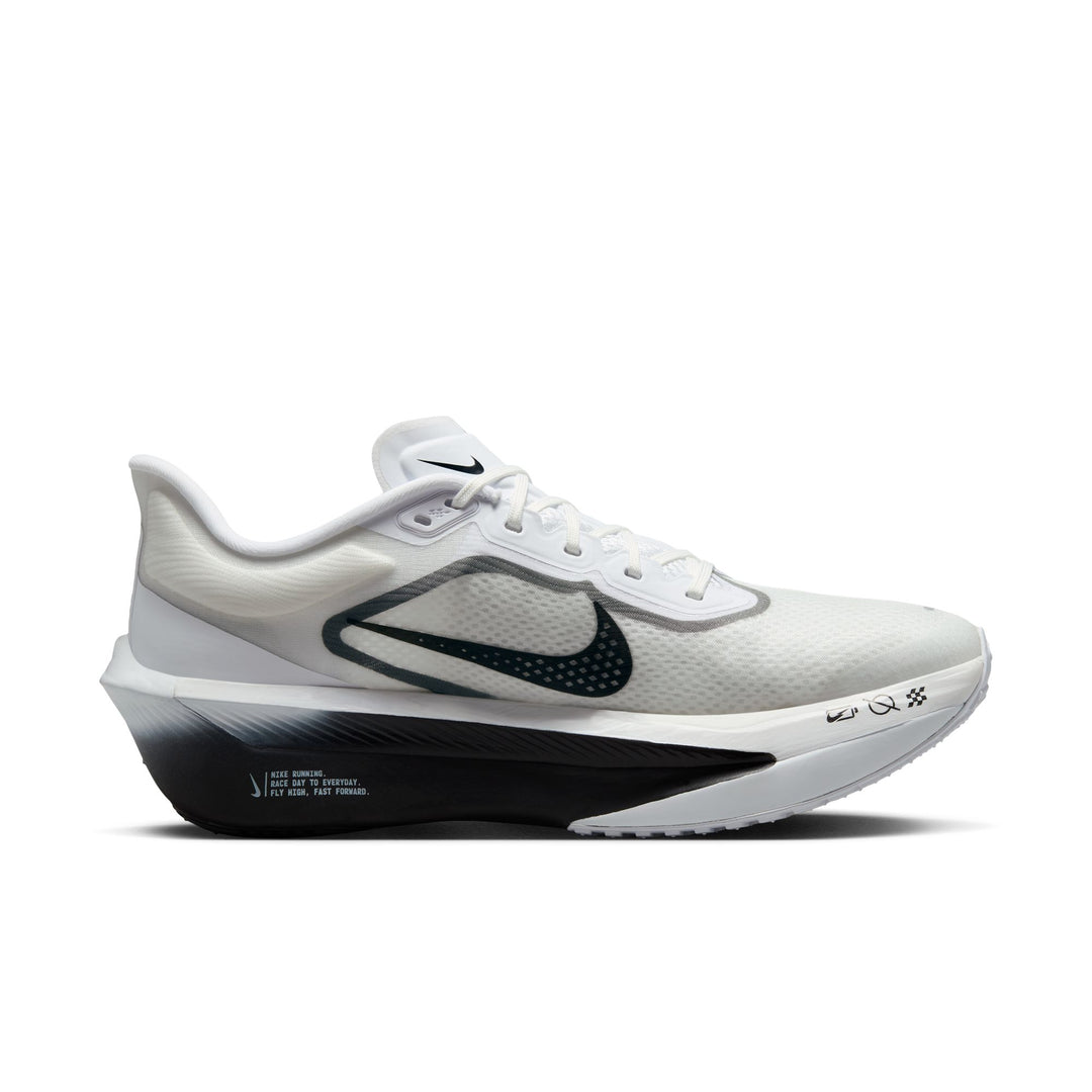 Nike Herren Zoom Fly 6 – Weiß/Schwarz/Rauchgrau/Metallisch Silber – Neutral