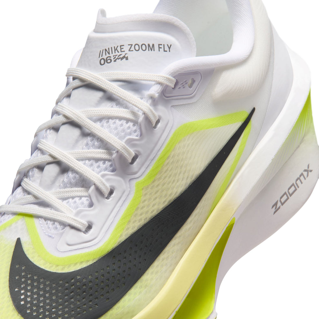 Nike Mens Zoom Fly 6 - White/Anthracite/Lemon Venom - Neutral - HO26