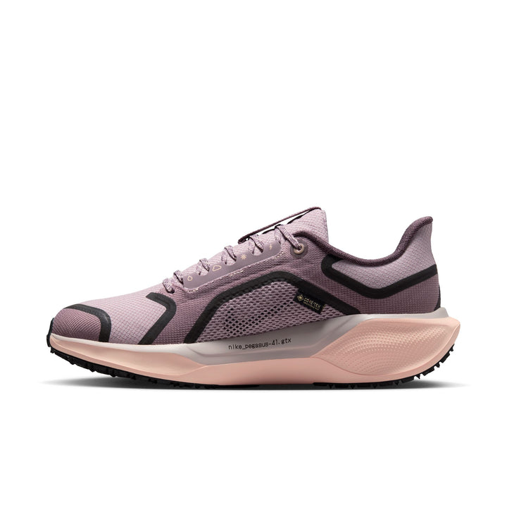 Nike Womens Pegasus 41 GTX - Platinum Violet/Black/Crimson Tint - Neutral - HO25
