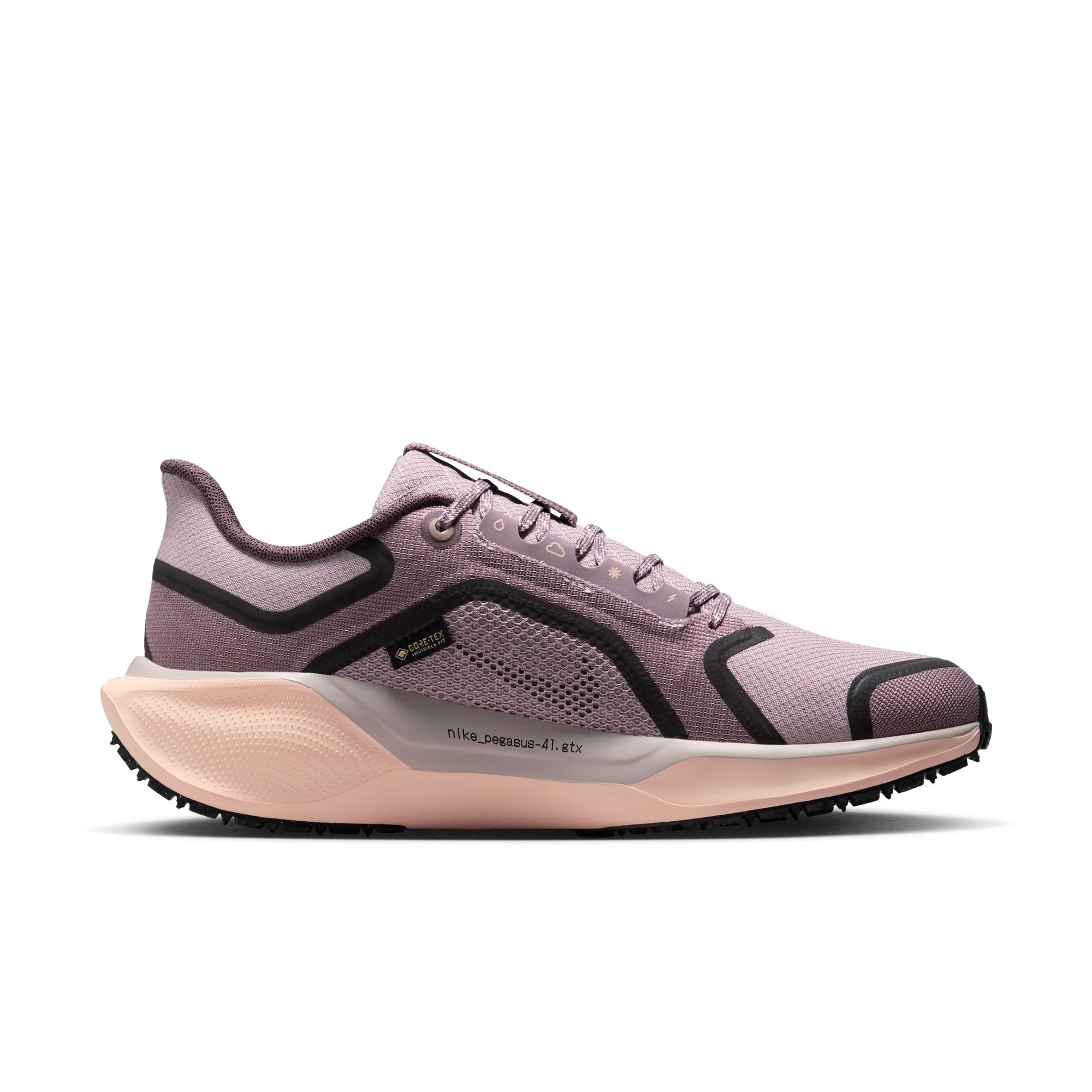 Nike Womens Pegasus 41 GTX - Platinum Violet/Black/Crimson Tint