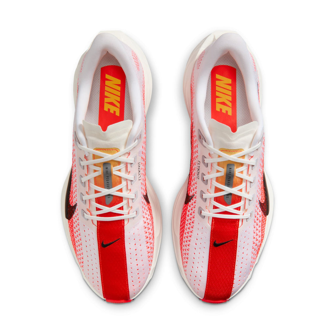 Nike Mens Pegasus Plus - White/Black/Bright Crimson/Topaz Gold - Neutral - SP26