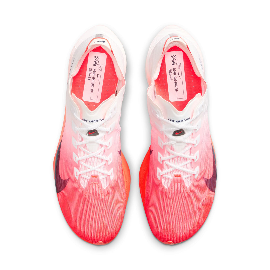 Nike Herren Vaporfly 4 Next% – Weiß/Midnight Navy/Bright Crimson – Neutral – SU26