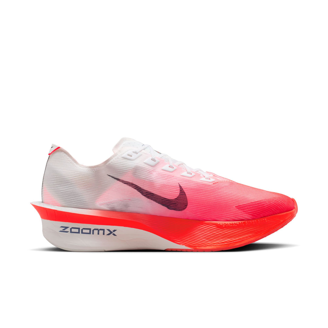 Nike Herren Vaporfly 4 Next% – Weiß/Midnight Navy/Bright Crimson – Neutral – SU26