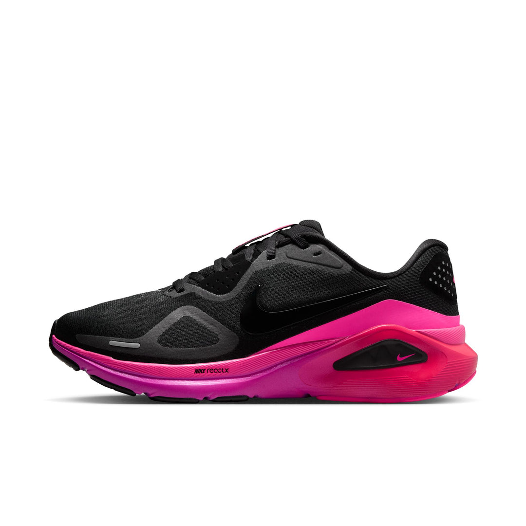 Nike Womens Structure 26 - Black/Black/Hyper Pink/Laser Crimson - Stability - FA26