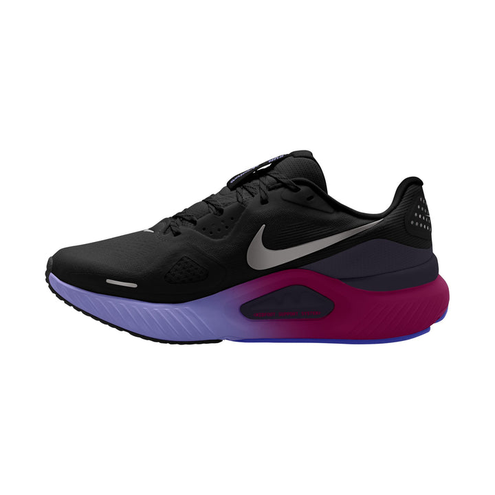 Nike Womens Structure 26 - Black/Metallic Silver/Gridiron - Stability - HO26